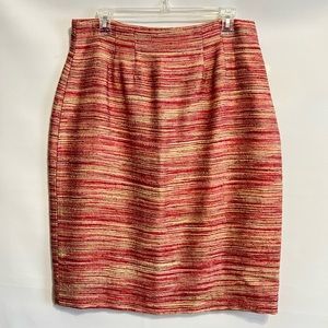 Victor Costa pencil skirt NWT sz 12 multi color